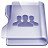Purple Group Icon 48x48 png